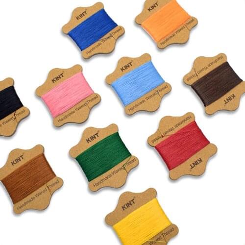 20 meters 0.45mm 24 colors hand-stitched leather braided thread round wax thread leather DIY accessories