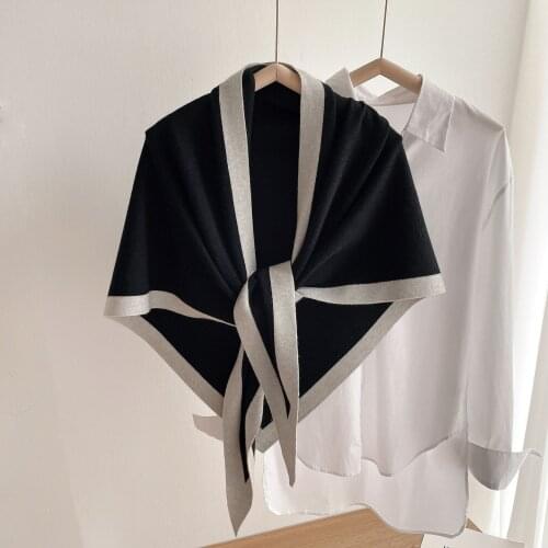 2021 knitting Cashmere Scarf Winter Women Shawls Warm Blanket Wraps Female Foulard Bandana Scarves New Fashion Lady Pashmina