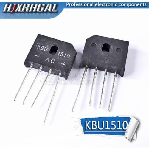 5PCS KBU1510 KBU-1510 15A 1000V diode bridge rectifier new and original IC Hot Products