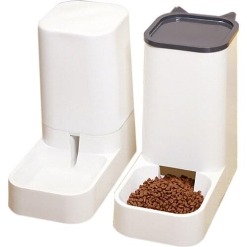 Large Capacity For Pet Dog Cat Automatic Food Feeder Detachable Bowl Water Dispenser Fountain Device Pet Supplies