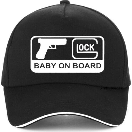 GLOCK BABY ON BOARD Character Letter print Baseball cap fashion brand Men women GLOCK adjustable snapback hat