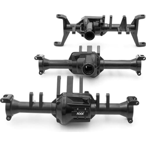 KYX Front & Intermediate & Rear Axle Housing Axle Case with Differential Cover for 1/10 Crawler Car Traxxas TRX-6 TRX6
