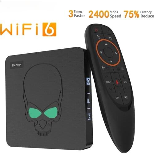 GT-King WIFI 6 Box Android 9.0 Tv Box DDR4 4GB 64GB 1000M LAN Smart Neo Tv 5.8G Dual Wifi 4K Media Player GT-King Pro