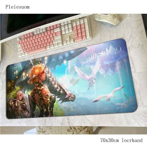Lineage 2 mouse pad gamer 700x300x4mm gaming mousepad large notbook desk mat cheapest padmouse games pc gamer mats gamepad