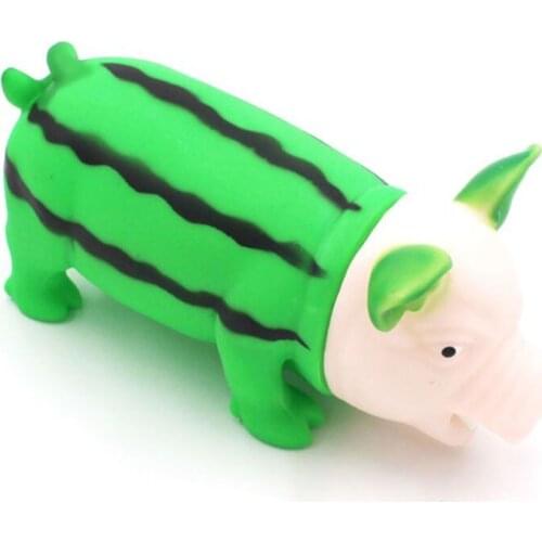 Dog Toys Three Colors Screaming Rubber pig Pet toys Squeak Squeaker Chew Gift Colorful Funny Toy for Dogs