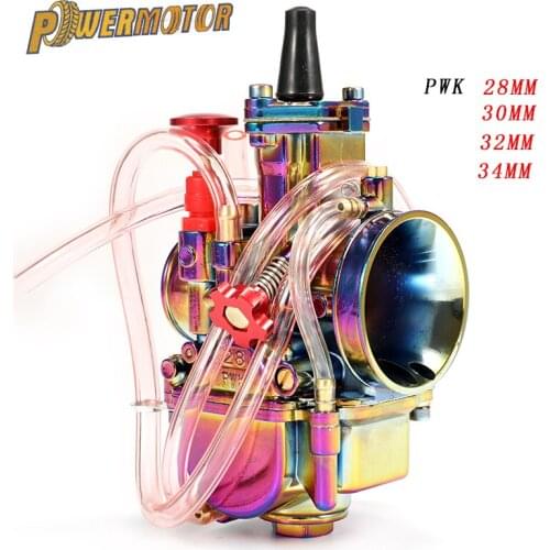 28/30/32/34mm Motorcycle PWK Carburetor Carburador Carb for 110cc - 250cc 2T/4T two stroke Engine Scooter Dirt Pit Bike colorful
