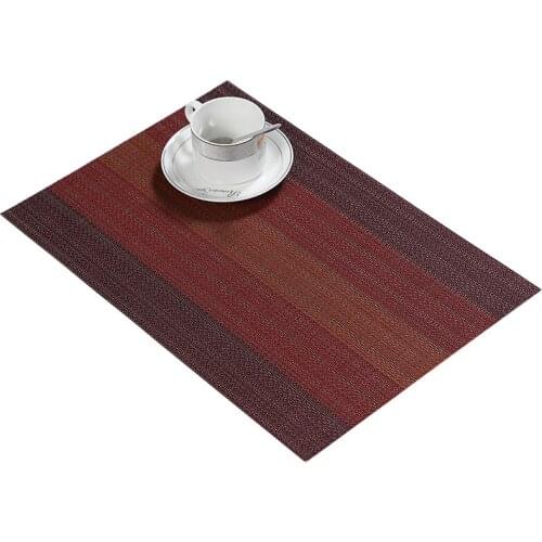 4Pcs/lot Placemat national style Pvc Dining Table Mat Disc Pads Bowl Pad Coasters Waterproof Table Cloth Pad Slip-Resistant Pad