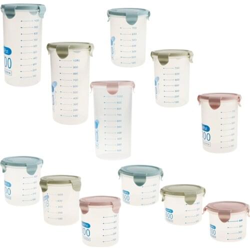 Kitchen transparent sealed tank, easy to buckle tank, grain storage box