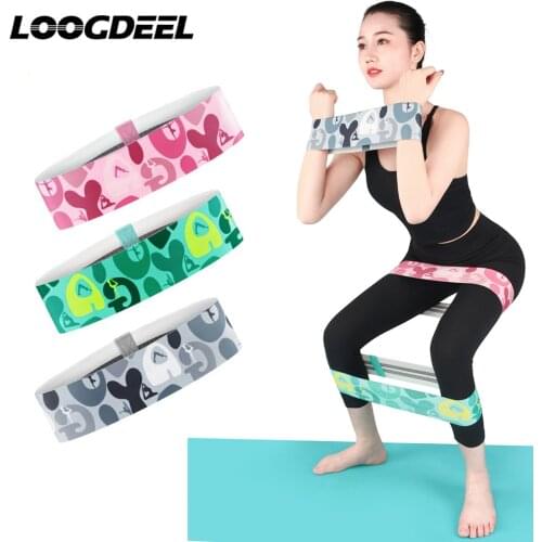 LOOGDEEL High Elastic Resistance Band Arm Buttocks Muscle Training Lightweight Portable Tension Band Elastic Hip Belt Workout