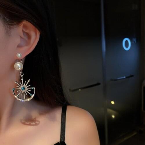 Summer new style personality creative large pendant earrings luxury fashion casual banquet party earrings for women