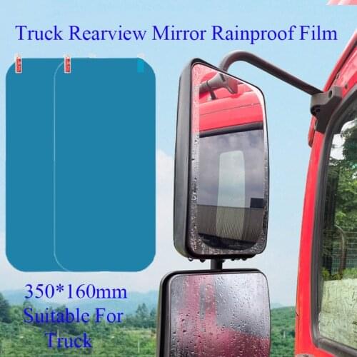 Large Truck Car Rain Film Rearview Mirror Protective Film Anti-glare Rain Anti-fog Reflector Nano Films Flooding Hydrophobic