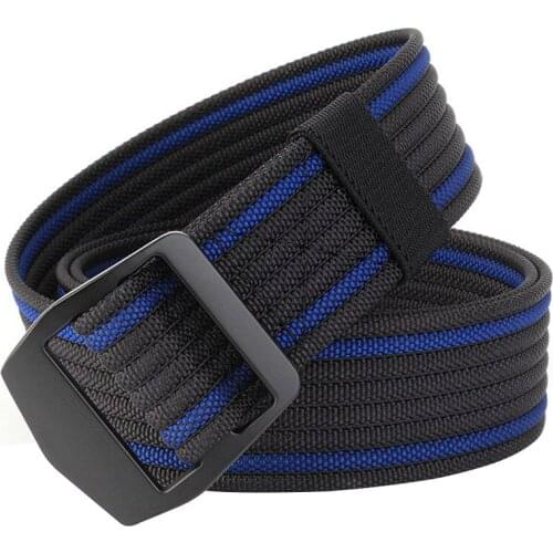 Best YBT Unisex Nylon Ring buckle belt 2021 New casual All-match Alloy buckle Men belt Comfortable and light trend fashion belt
