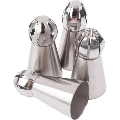 Russian Piping Nozzle Sphere Ball Icing Confectioners Pastry Tips Sugarcraft Cupcake Decorator Kitchen Bakeware Tools