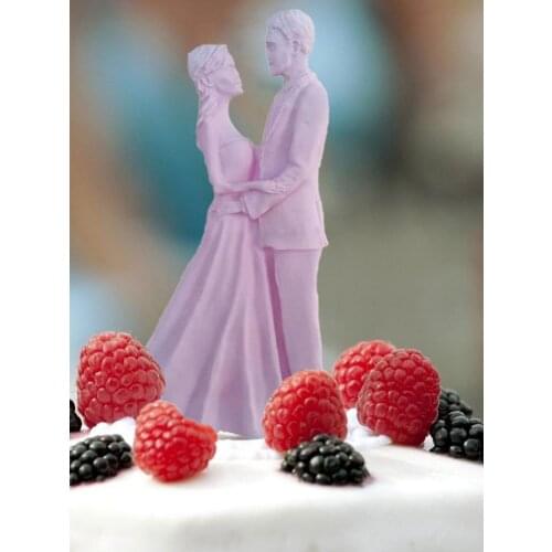 Wedding Couples Silicone Mold Fondant Mold Cake Decorating Tools Boy And Girl Falling In Love Chocolate Gumpaste Mold