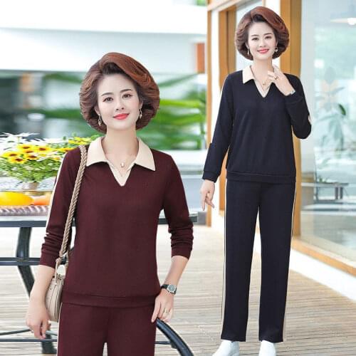 2021 Spring Women Two Piece Set Loose Casual Tracksuit Female Solid Color Long Pants Outfit Sets Ladies Outwear Suits H1099