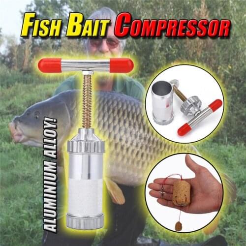 Bait Shaper Fishing Bait Shaper Making Aluminum Alloy Tackle 1PC Portable Supplies Equipment Lure Hook Bait Forming Mold