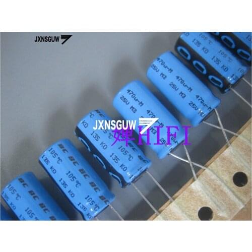 10PCS Original PH KO135 25V470UF 10X20MM blue VISHAY electrolytic capacitors KO 135 470uF/25v 105 degrees BC 135KO 470UF 25V