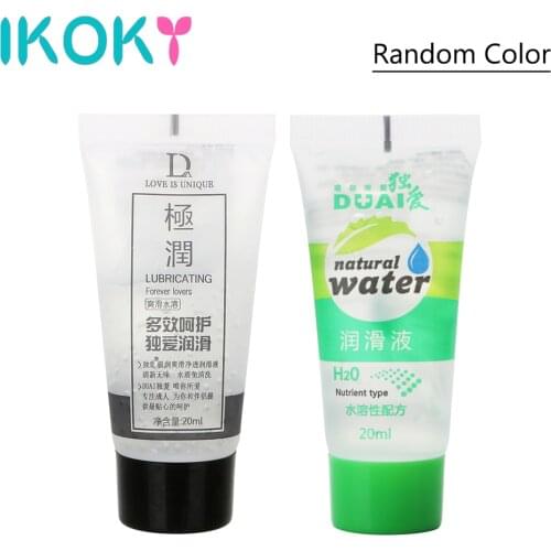 IKOKY 20ML Adult Sex Lubricants Sexual Enhancement Massage Oil Water Lube Vagina Anal Lubricants Sex Toys for Women and Men