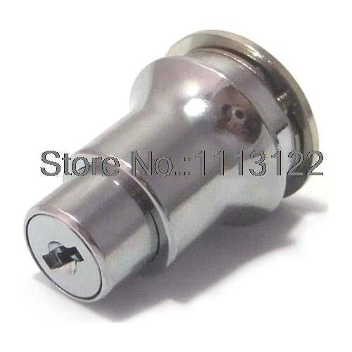 231 Showcase Sliding Glass Door Lock for Display Cabinet Vivarium Terrarium Push Lock for Double Glass Door Bright Chrome 1 PC