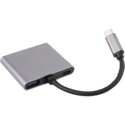 4 in 1 Type-C Hub to Dual HDMI-Compatible 4K Video Converter USB 3.0 PD 87W Charger Adapter for Surface Samsung