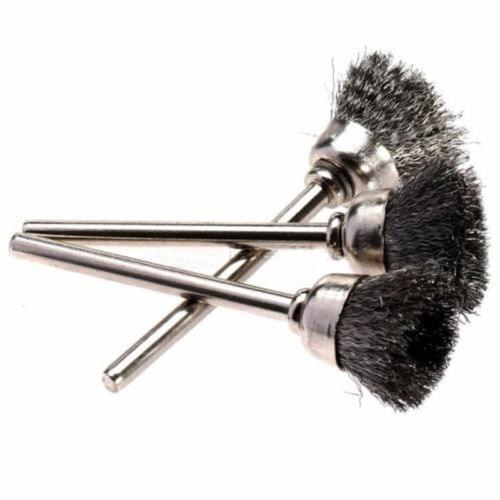 50pcs dremel accessories 15MM Steel Wire Cup Brush rotary Brushes rotary tool for mini drill burr deburring Buffing Polishing