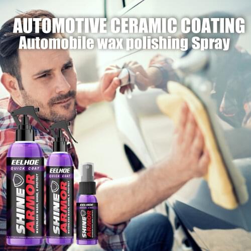 30/100/120ML Shine Armor Ceramic Car Wash Fortify Quick Coat Polish Sealer Spray Car Nano Ceramic Coating Polishing Spraying Wax