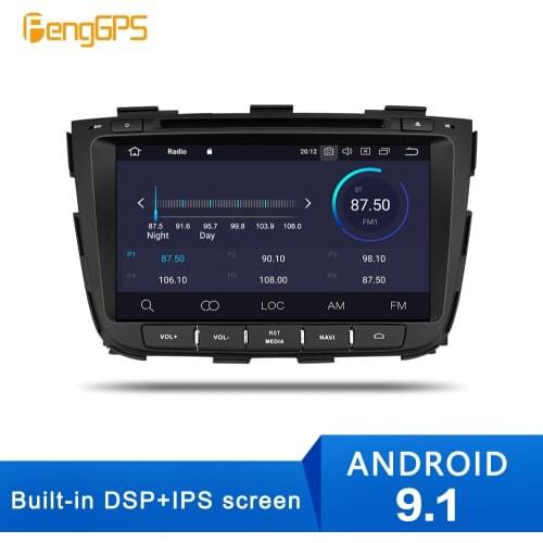 2Din android9.1 4+64G Car gps multimedia DVD player For KIA SORENTO 2012 13 14 15 Navigation with wifi bluetooth radio
