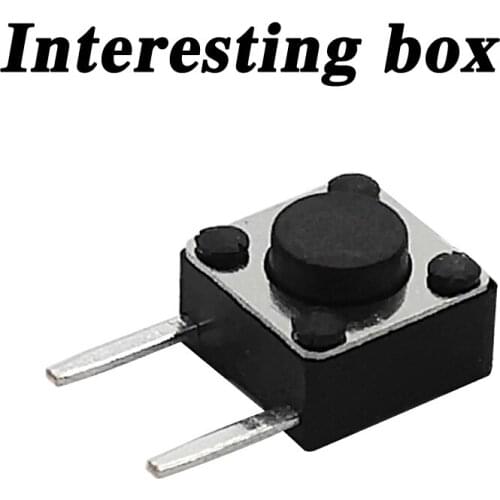 Free shippingTS-D007 touch switch 6*6*4.1 side two foot patch button 6x6x4.1 custom stainless steel DIY handmade accessories