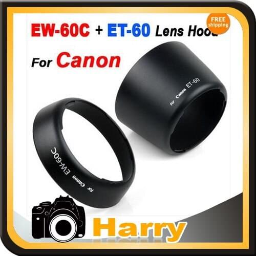 Camera EW-60C + ET-60 Lens Hood Set for CANON EF 18-55mm & 55-250mm