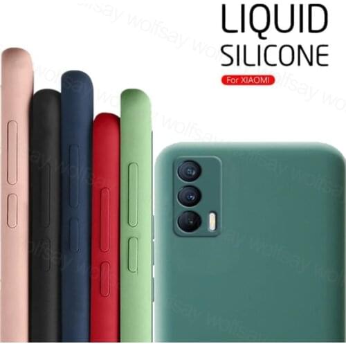 For Realme Q3 Pro Case For Realme Q3 Pro Cover Shockproof Original Liquid Silicone TPU Protetcive Phone Bumper For Realme Q3 Pro