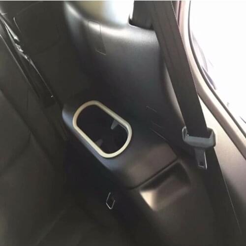 For Mazda CX9 CX-9 2016 2017 2018 2019 Chrome ABS Rear Side Water Cup Holder Frame Decoration Cover Trim Car Accessories Styling