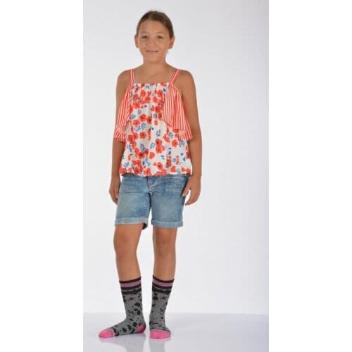 Idilfashion Splash Pattern Female Child Socket Stocking Ç-ART125 (3'LÜ PACKAGE)