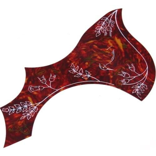 Flower Bird Pickguard Scratchplate For 41" Folk Guitar Anti-scratch Adhesive Pvc