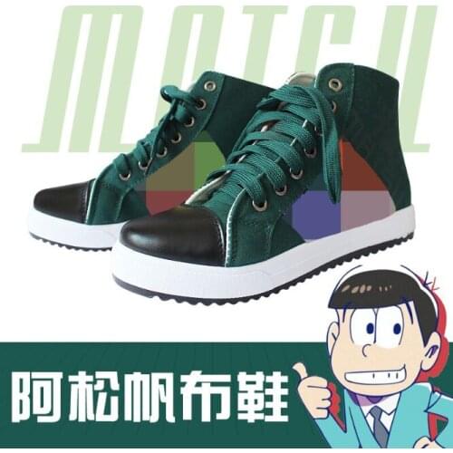 New Anime Osomatsu-san Cosplay Shoes Canvas Ankle Boots Women Men SIX SAME FACES Konya wa Saikou Mr. Osomatsu San Shoes