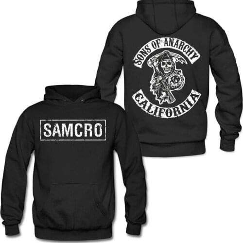 2021 new spring and autumn Sons of Anarchy Double sided Hoodie mens Sweatshirt K