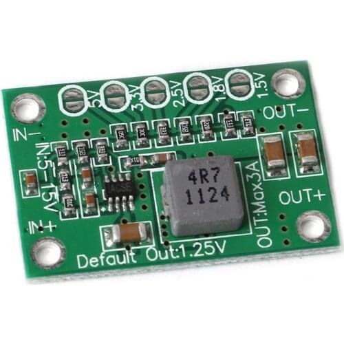 DC Step Down Power Converter Board 5-16V To 1.25V 1.5V 1.8V 2.5V 3.3V 5V 3A