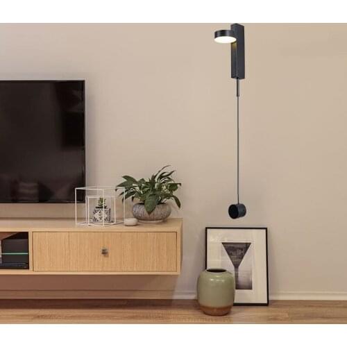 Nordice led wall light wood living room bedside bedroom home deco lampara pared