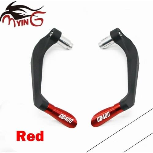 Motorcycle Universal 7/8" Handle Bar CNC Handlebar Grips Brake Clutch Levers Guard Protector For Honda CB400 CB 400