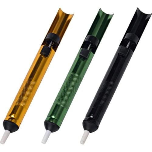 All aluminum Suction Tin Solder Suckers Desoldering Gun Soldering Iron Pen anti static welding Desoldering Pumps Stability well