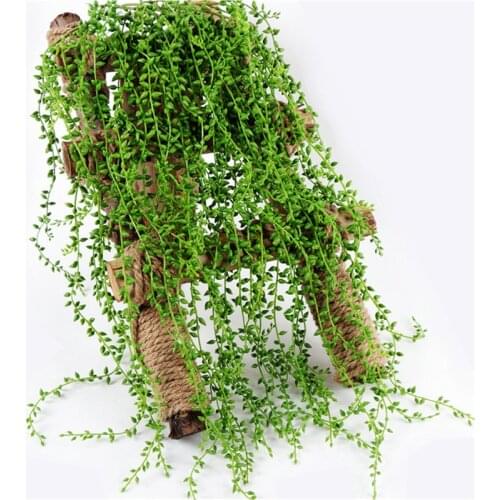 Green Artificial Plants Rattan Leaf Ivy Vine Wall Hanging Garland Fake Foliage Fake Plants Home Garden Bar Wedding Decoration
