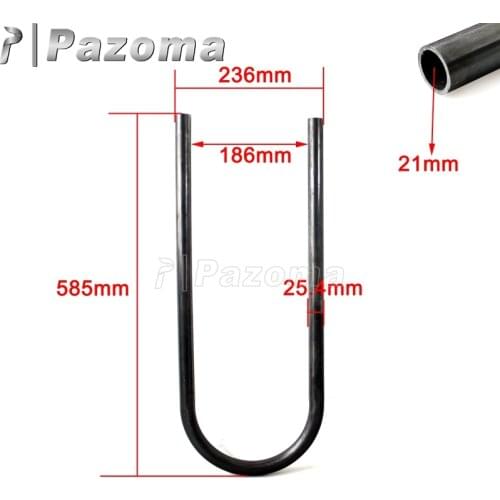 1" 7/8" Tube Motorbike Long Rear Seat Hoop Frame Loop for Cafe Racer Honda CB750 CB900 Suzuki GS Yamaha XJ XS SR125/250/400/500