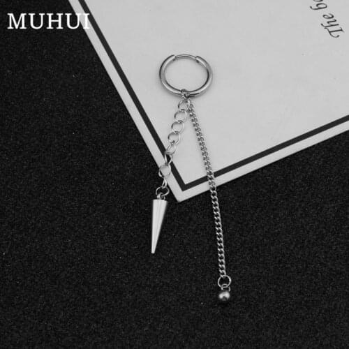 1pc Kpop Star JIN Same Style Earring Stainless Steel Spike Tassel Earrings For Women Brinco Men Jewelry Neve Fade EH-520