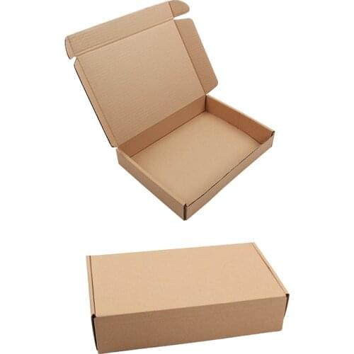 10Pcs Brown Corrugated Box Very Hard Box Mailers Small Jewelry Packaging Courier Boxes Phone Case Express Box Shipping Package