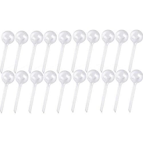 20 Pcs Plant Watering Bulbs Clear Self-Watering Globes Automatic Water Balls Device Vacation Houseplant Pot Bulbs Retail