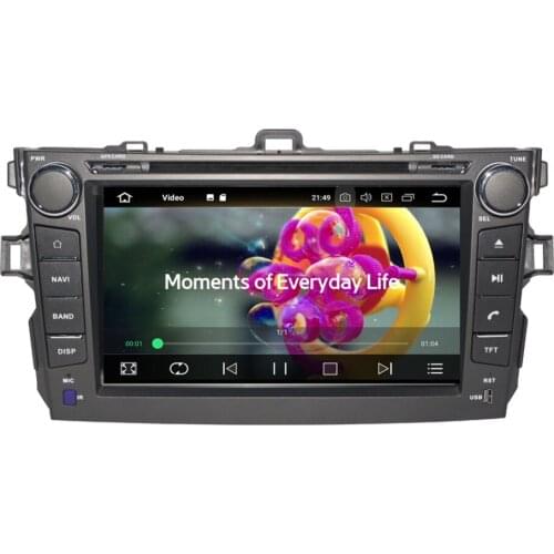 8 Inch Android 8.0 Octa Core 4GB+32GB Car PC GPS Head Unit For Toyota Corolla 2006-2011 Radio Stereo DVD Multimedia Player