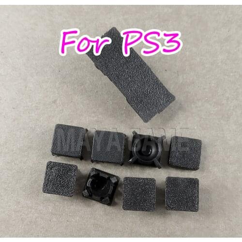 9 in 1 Full set dust plug cover Screw Plastic Plug Feet Cover Set For PS3 Slim Console OCGAME
