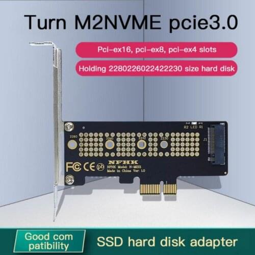M.2 NVMe SSD NGFF To PCIE X16 Adapter M Key Interface Card Support PCI-e PCI Express 3.0 X16 2230-2280 Size M.2 M2 Pcie Adapter