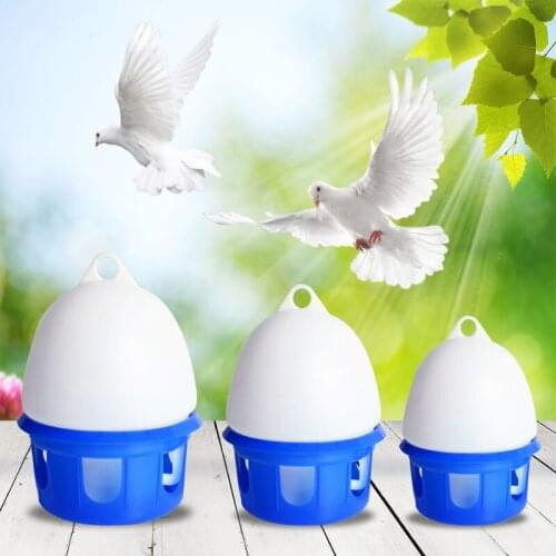 Automatic Pigeon Waterer for Birds Portable Bird Waterer with Handle Durable Plastic Easy to Fill Water Bottle