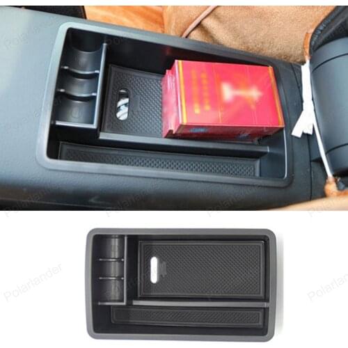 Money card Holders for Audi A3 Black Plastics Case Container Clapboard Tray Car Coin phone Organizer Armrest Storage Box