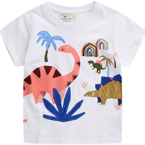 New Arrival Summer Animals Print Baby T shirts Fashion Cotton Boys Girls Tops